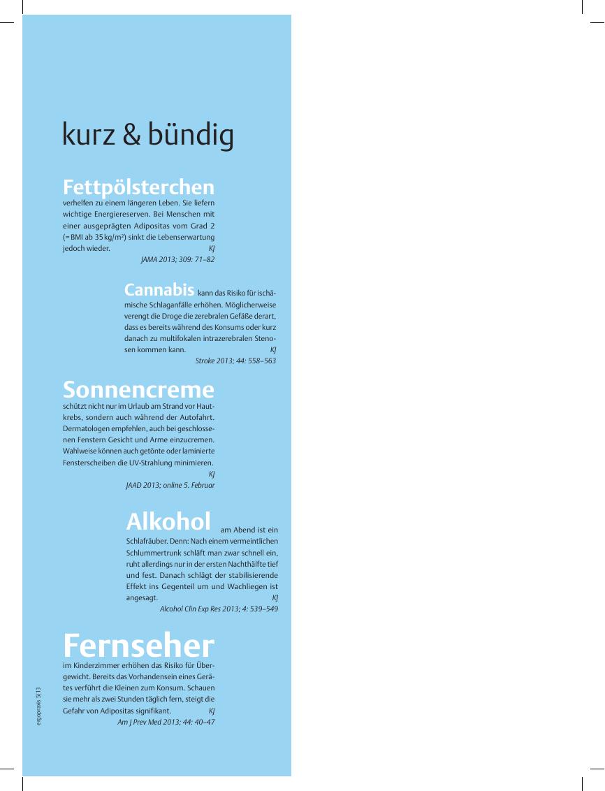 Vorschauseite 1: kurz & bündig
