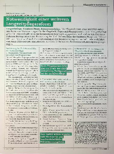 Vorschauseite 5: Pflegegeld und Sozialrecht