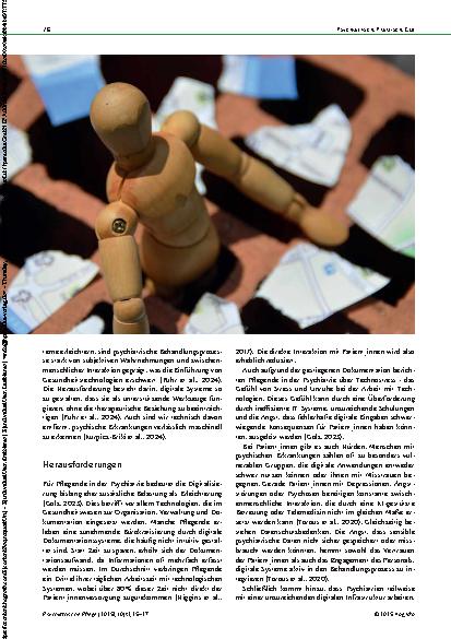 Vorschauseite 2: Zwischen Revolution und Realität Digitalisierung der psychiatrischen Versorgung – Teil 1