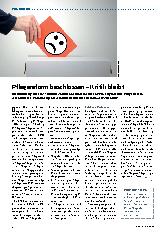 Vorschauseite 1: Pflegereform beschlossen – Kritik bleibt
