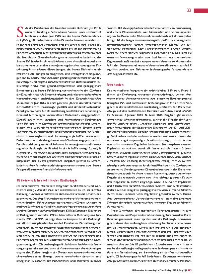 Vorschauseite 2: Patientensicherheit in der medizinischen Lehre