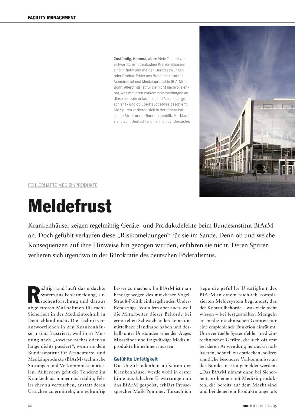 Vorschauseite 1: Meldefrust