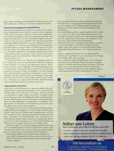 Vorschauseite 2: Organisationslehre als Teil der PDL-Weiterbildung