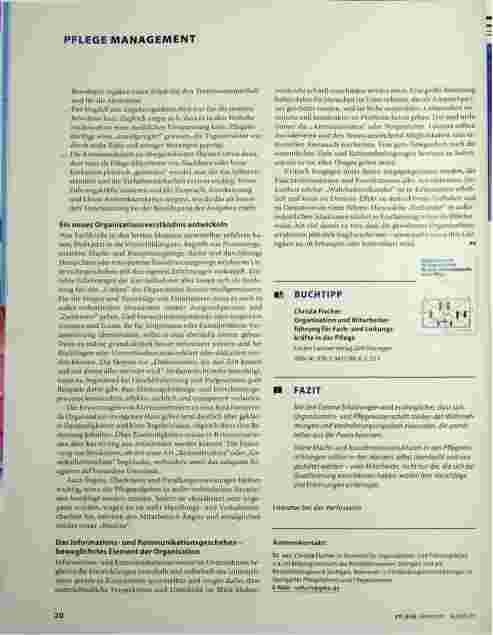 Vorschauseite 3: Organisationslehre als Teil der PDL-Weiterbildung