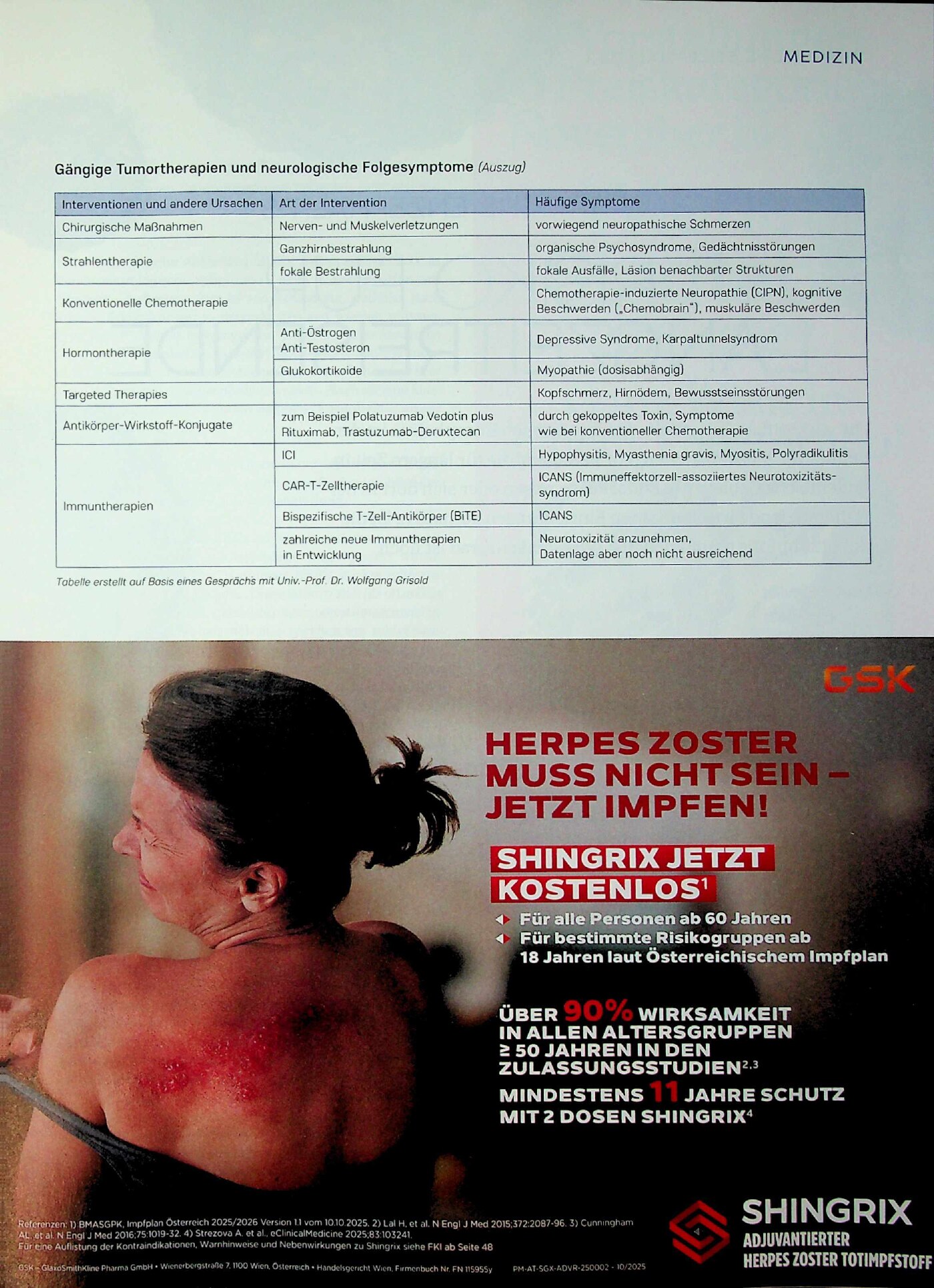 Vorschauseite 4: Supportivtherapie in der Onkologie. Hoher Stellenwert