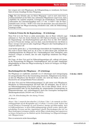 Vorschauseite 3: Beraterbrief Pflege Heft 21-2025