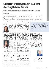 Vorschauseite 1: Qualitätsmanagement als Teil der täglichen Praxis: Wie Qualitätsmedizin im ambulanten Sektor funktioniert
