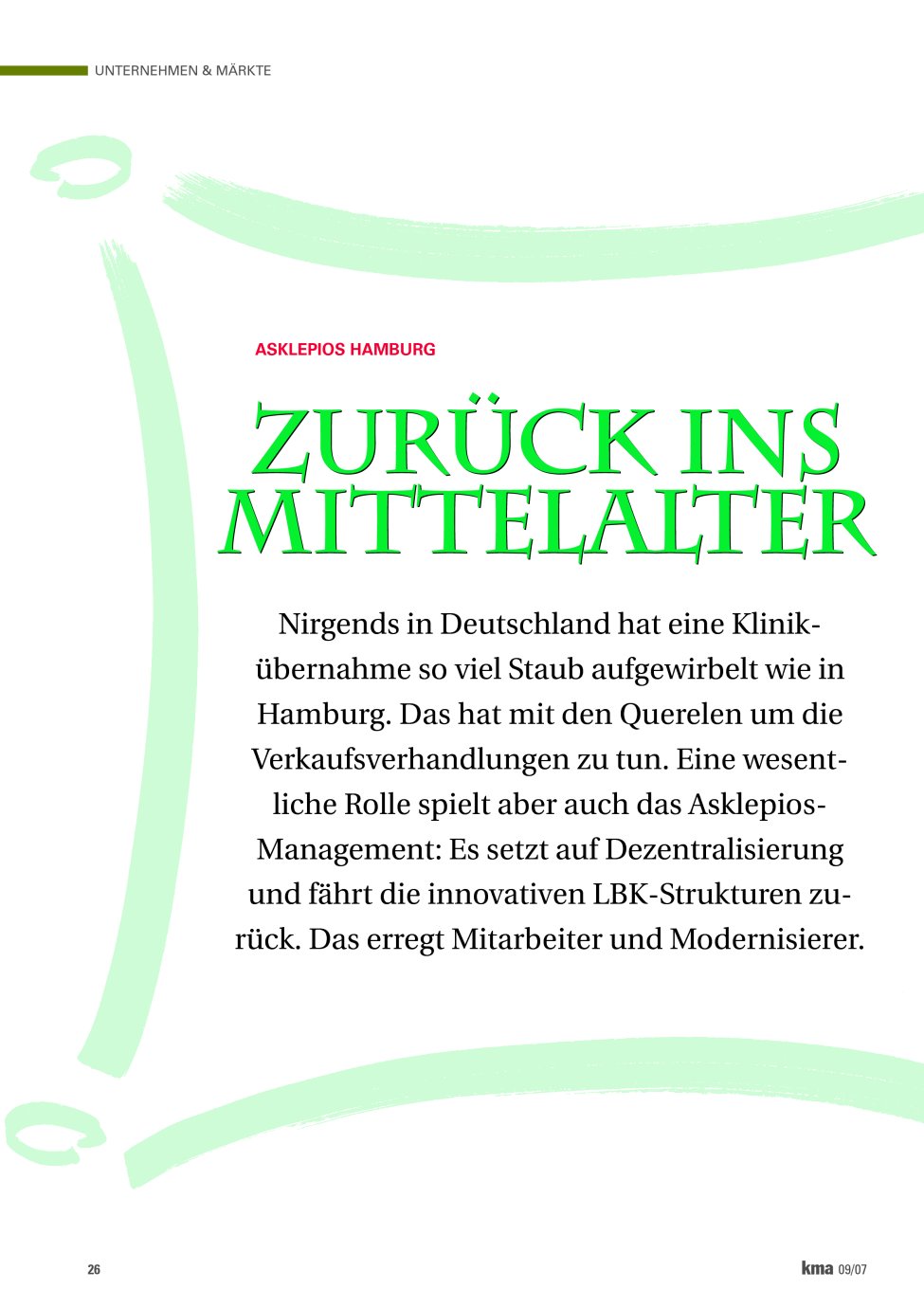 Vorschauseite 1: Zurück ins Mittelalter