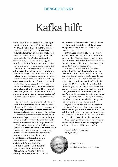 Vorschauseite 1: Korrektur: Kafka hilft.