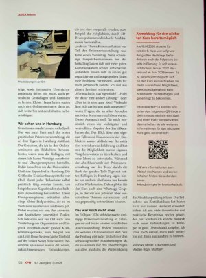 Vorschauseite 2: Eine Erfolgsgeschichte geht weiter: Zertifikats kurs PTA im Krankenhaus (ADKA)