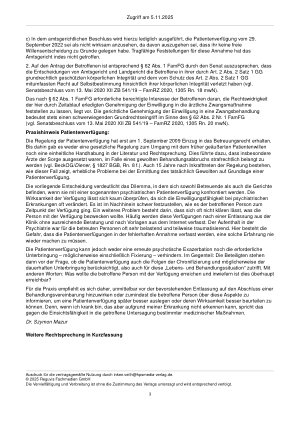 Vorschauseite 3: Zur Patientenverfügung – § 1827 Abs. 1 BGB