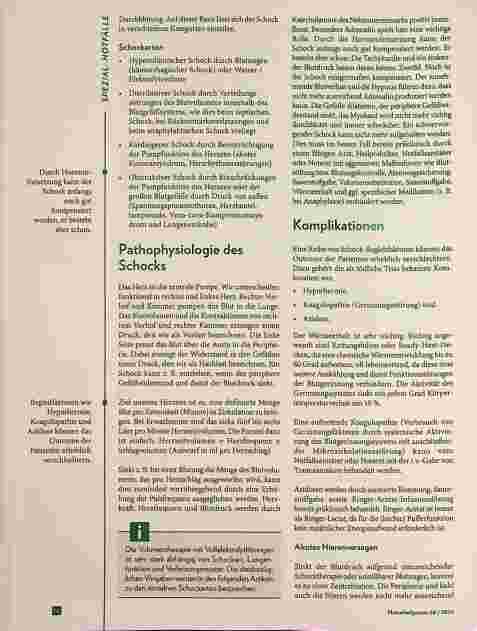 Vorschauseite 3: Der Schock - viel mehr als ein Kreislaufproblem