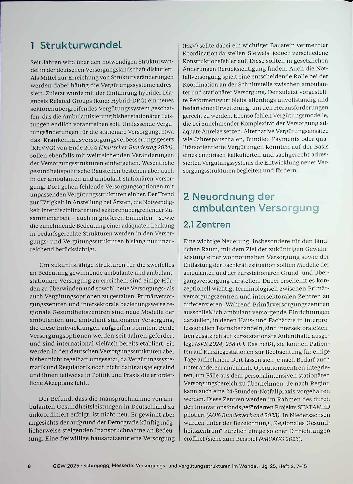 Vorschauseite 2: Versorgungsund Vergütungsstrukturen im Wandel