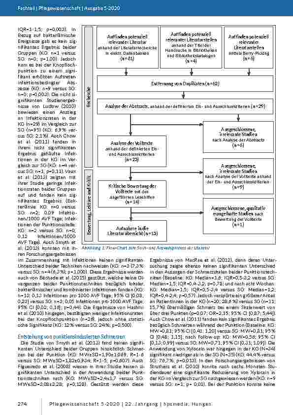 Vorschauseite 4: Knopflochpunktion versus Strickleiterpunktion in der chronischen Hämodialyse – eine Übersichtsarbeit