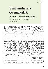 Vorschauseite 2: Viel mehr als Gymnastik