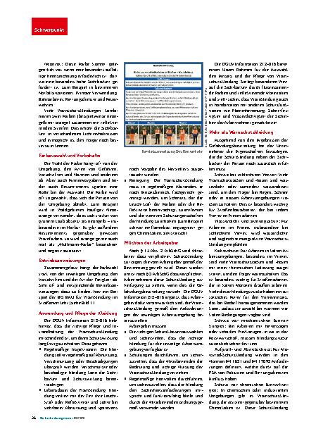 Vorschauseite 3: Warnschutzkleidung - Alles nur gelb?