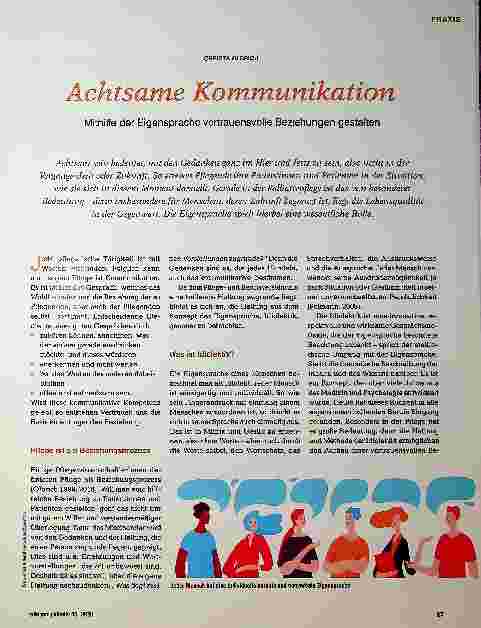 Vorschauseite 1: Achtsame Kommunikation mithilfe der Eigensprache vertrauensvolle Beziehungen gestalten.