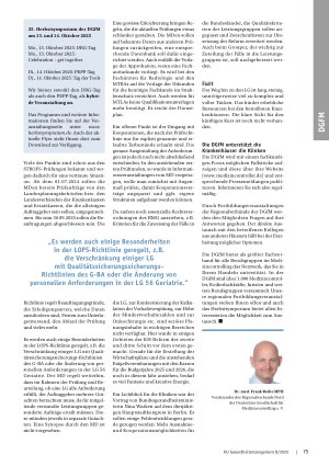 Vorschauseite 2: Focus auf die Leistungsgruppen und die LOPS-Richtlinie