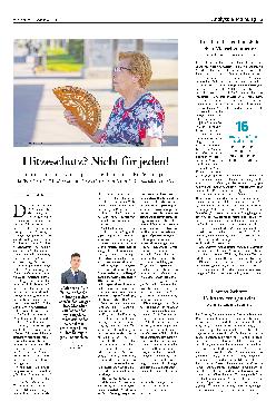 Vorschauseite 1: Hitzeschutz? Nicht für jeden!
