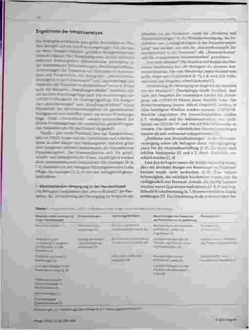 Vorschauseite 4: Die COVID-19-Pandemie im akutstationären Setting aus Sicht von Führungspersonen und Hygienefachkräften in der Pflege.