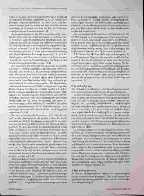 Vorschauseite 5: Die COVID-19-Pandemie im akutstationären Setting aus Sicht von Führungspersonen und Hygienefachkräften in der Pflege.