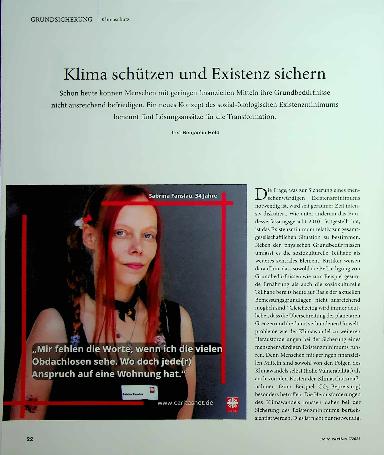 Vorschauseite 1: Klima schützen und Existenz sichern