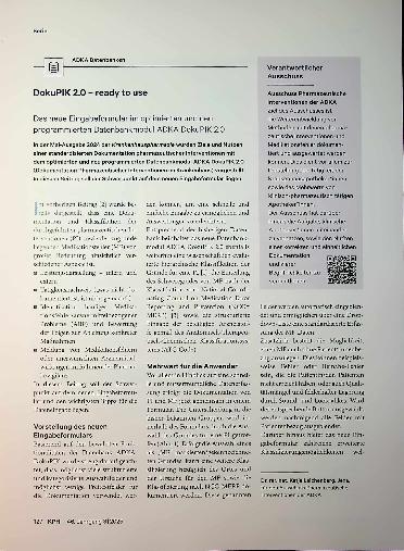 Vorschauseite 1: DokuPIK 2. 0 - ready to use Das neue Eingabeformular im optimierten und neu programmierten Datenbankmodul ADKA DokuPIK 2. 0