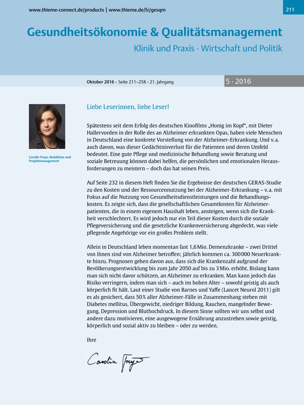 Vorschauseite 1: Liebe Leserinnen, liebe Leser!
