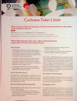 Vorschauseite 1: Cochrane-Ticker 3 2026