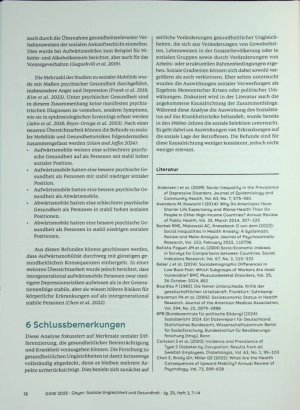 Vorschauseite 6: Soziale Ungleichheit und Gesundheit