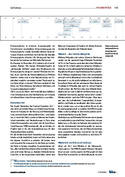 Vorschauseite 3: Wikidata-Plattformen als Tools für neue Formen forschender Erinnerungsarbeit