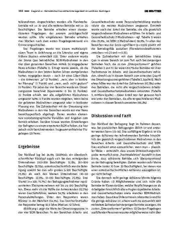 Vorschauseite 2: Betriebliches Gesundheitsmanagement im Landkreis Reutlingen