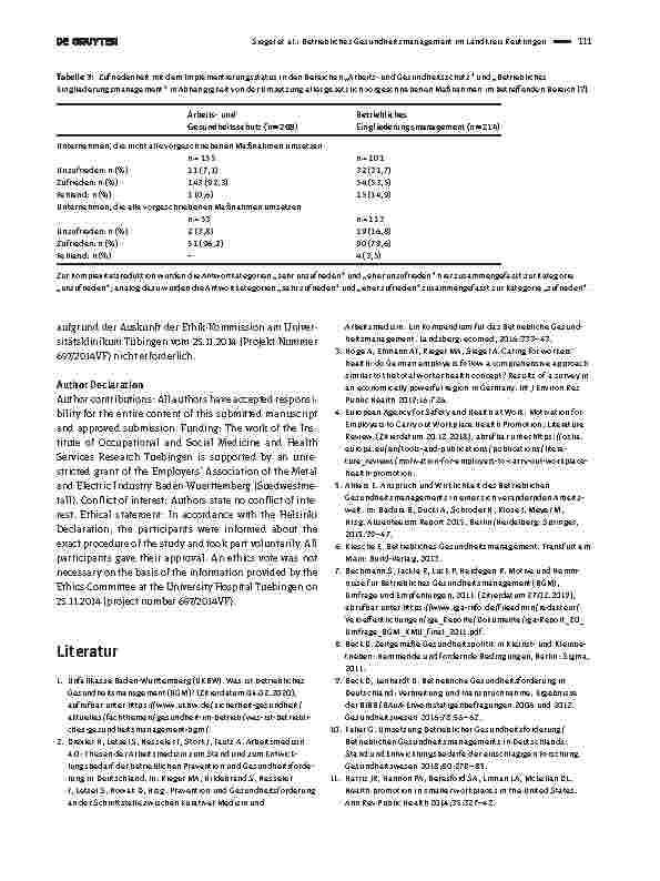 Vorschauseite 5: Betriebliches Gesundheitsmanagement im Landkreis Reutlingen