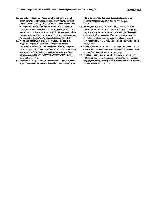 Vorschauseite 6: Betriebliches Gesundheitsmanagement im Landkreis Reutlingen