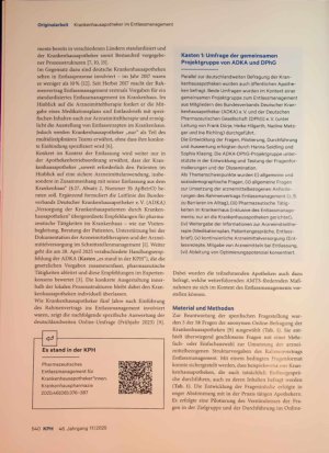 Vorschauseite 2: Krankenhausapotheker im Entlassmanagement - wo stehen wir in Deutschland?