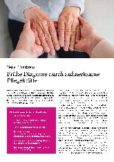 Vorschauseite 1: Heller Hautkrebs: Frühe Diagnose durch aufmerksame Pflegekräfte