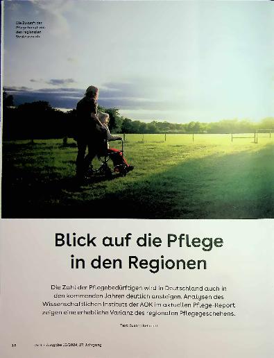 Vorschauseite 1: Blick auf die Pflege in den Regionen