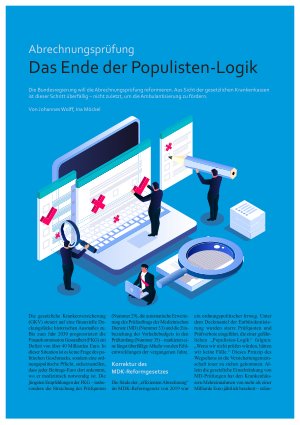 Vorschauseite 1: Abrechnungsprüfung. Das Ende der Populisten-Logik