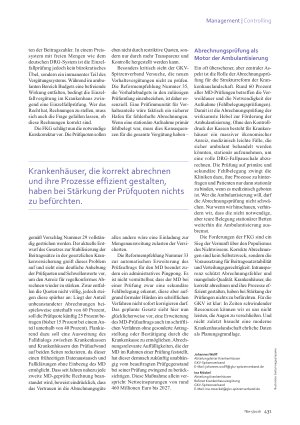 Vorschauseite 2: Abrechnungsprüfung. Das Ende der Populisten-Logik