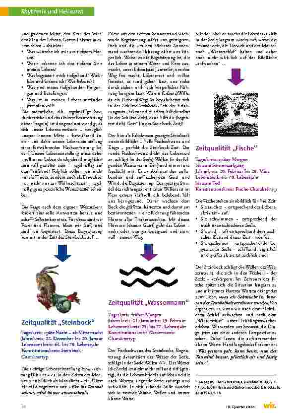 Vorschauseite 5: Die 12 Tierkreiszeichen und Rhythmus-Hygiene im Konstitutionskreis