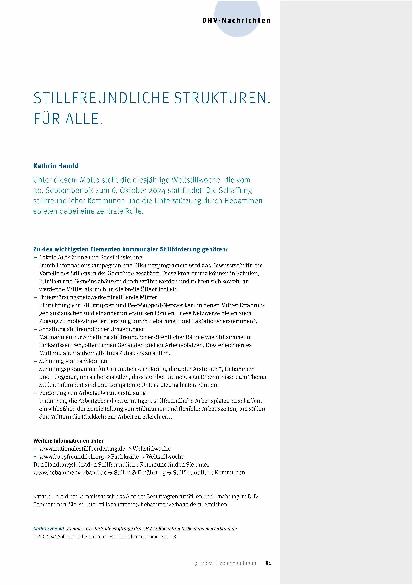 Vorschauseite 1: Stillfreundliche Strukturen für alle