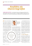 Vorschauseite 1: Konflikte als Chance begreifen