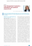 Vorschauseite 1: Case Management Evaluation - methodisch und praktisch anspruchsvoll