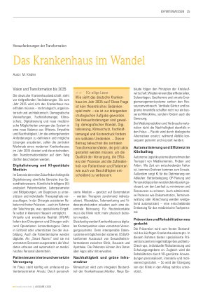 Vorschauseite 1: Das Krankenhaus im Wandel
