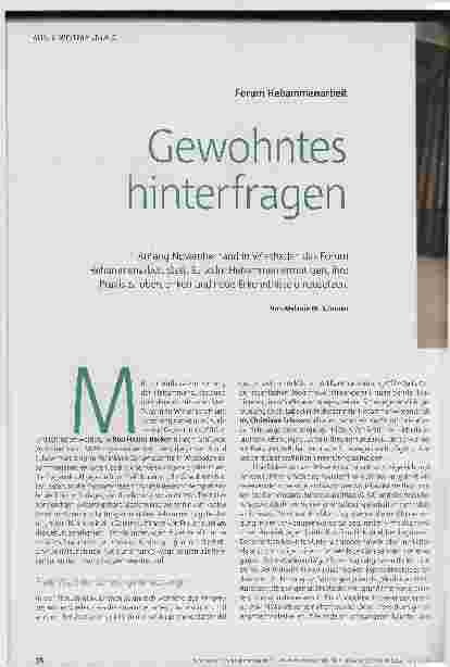 Vorschauseite 1: Forum Hebammenarbeit: Gewohntes hinterfragen