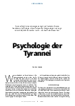 Vorschauseite 1: Psychologie der Tyrannei