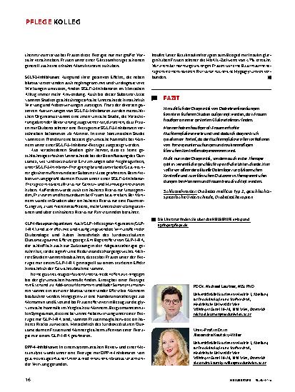 Vorschauseite 3: Frauen und Männer bei Diabetes behandeln