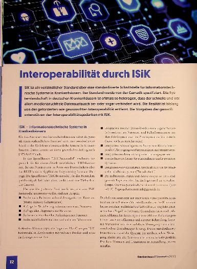 Vorschauseite 1: Interoperabilität durch ISiK