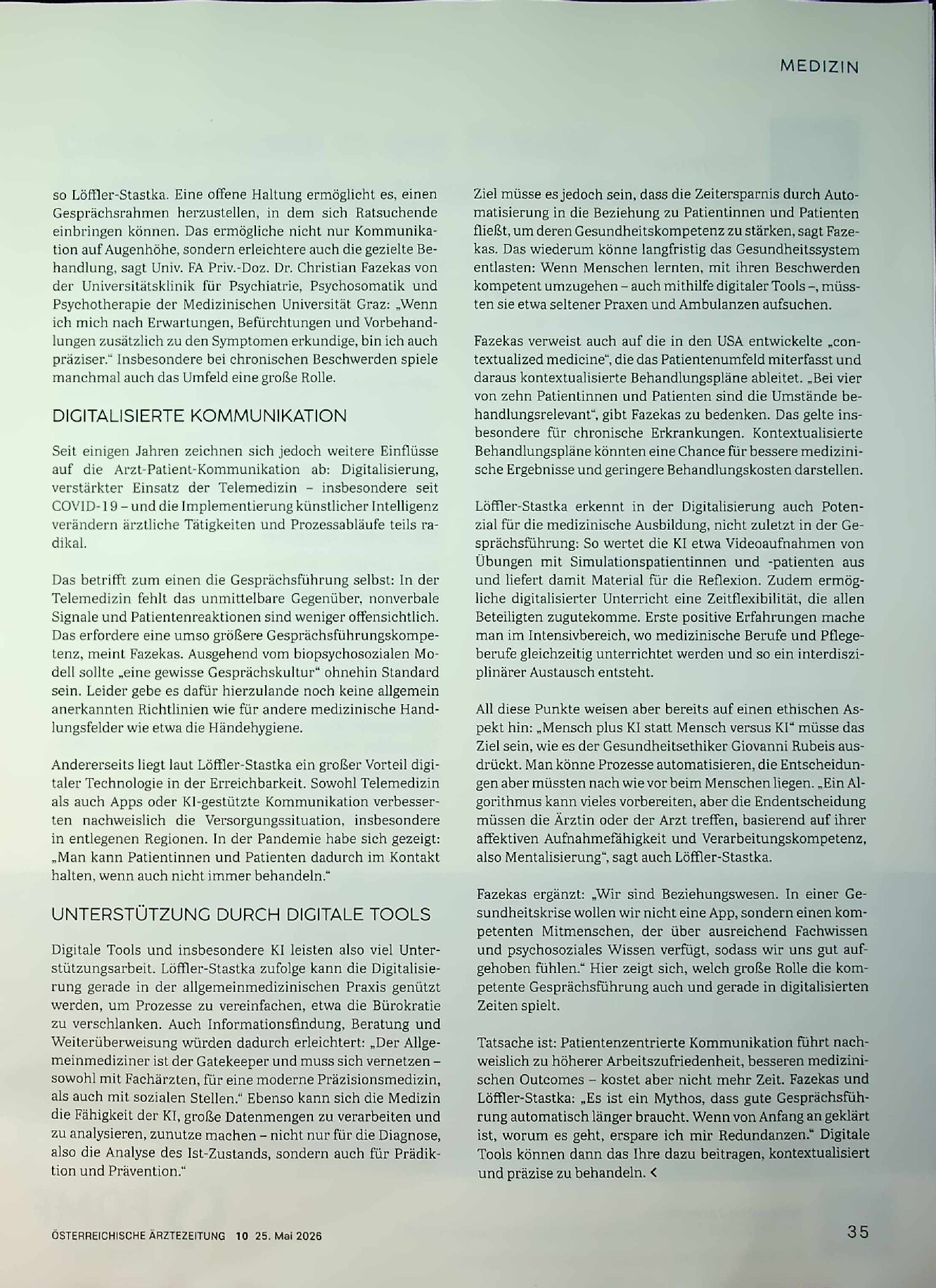 Vorschauseite 2: Patientenzentrierte Kommunikation und Digitalisierung