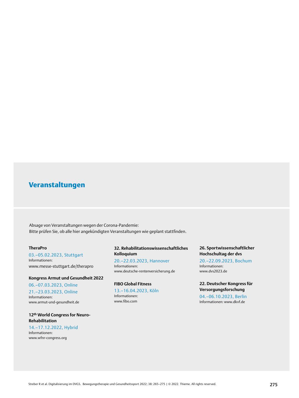 Vorschauseite 1: Veranstaltungen